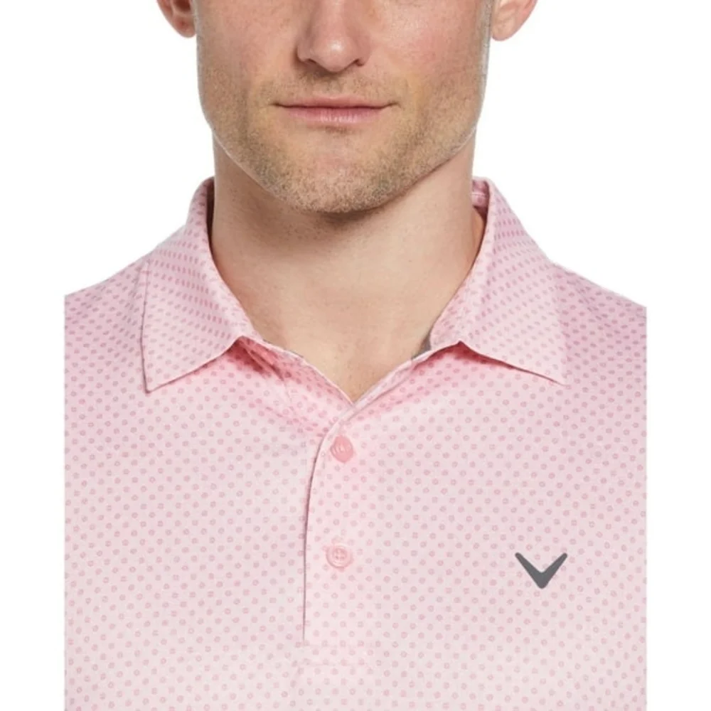 Callaway Golf Men's Pink Polo Shirt Size Large - Picture 4 of 9